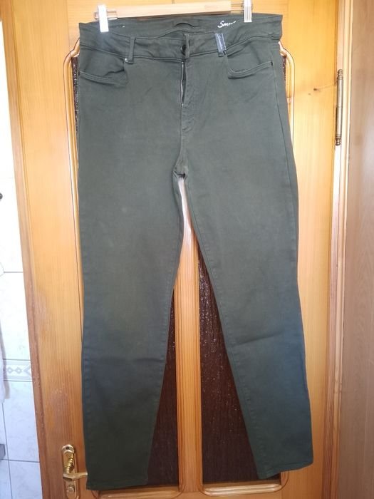 Женские Brax Джинсы Тёмно-зелёные 50