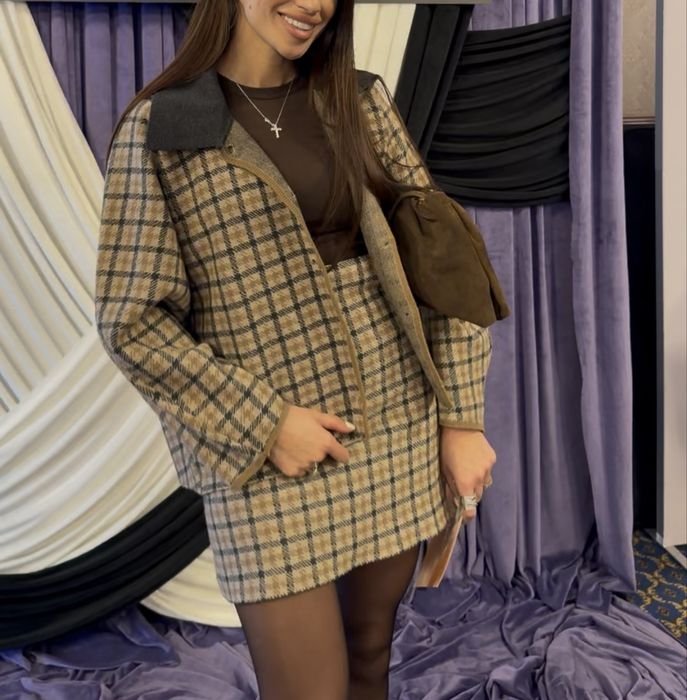 Женский COS Костюм Бежевый