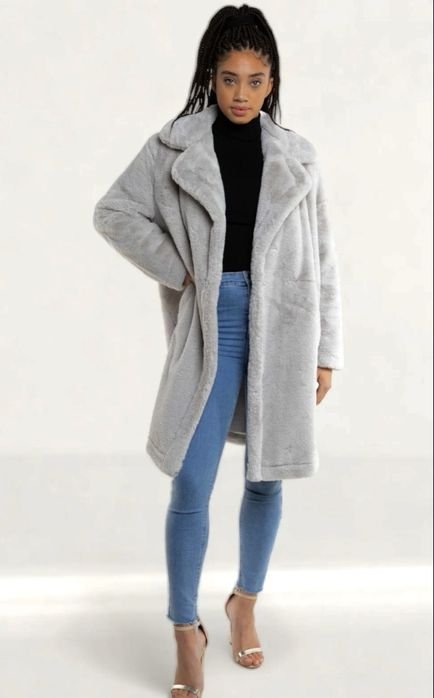 Donna French Connection Cappotto Grigio Poliestere