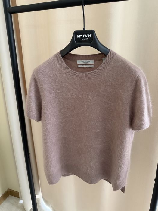 Мужской Allsaints Свитер Пыльно-розовый Кашемир М