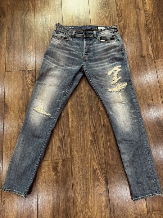 Herren G-Star Raw Jeans Marineblau Denim 32