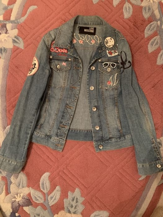 Женский Love Moschino Куртка Синяя