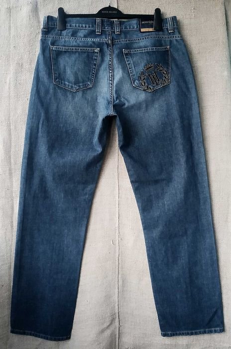 Homme Henry Lloyd Jeans Bleu Marine Coton 36-38