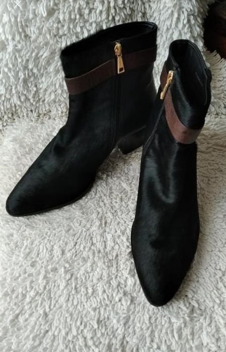 Damen Joop Stiefel Schwarz Leder 43