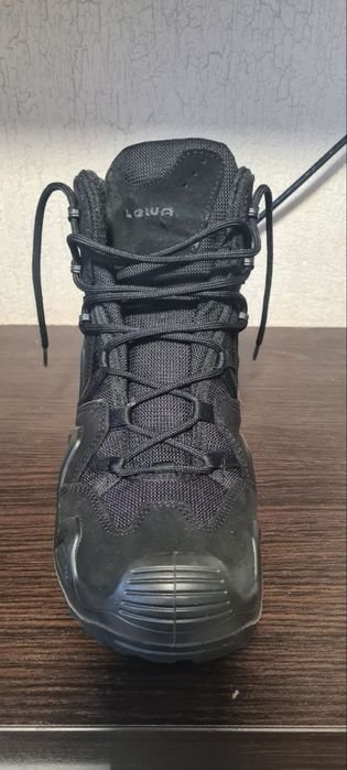 Men LOWA Boots Black Suede 44