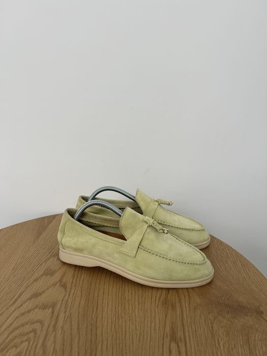 Donna Loro Piana Mocassini Camoscio 37