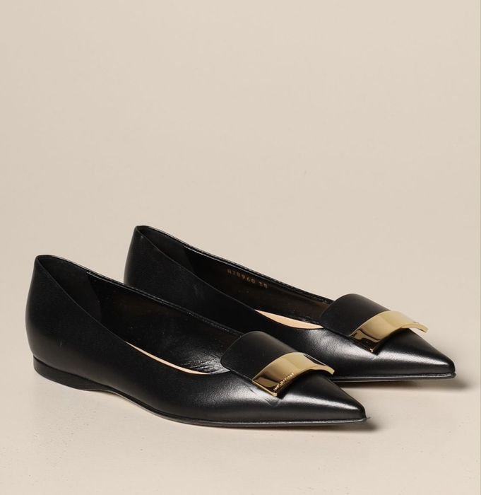 Women Sergio Rossi Heels Black Leather 36