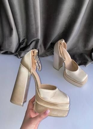 Damen Versace Absätze Beige 38