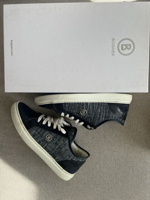 Мужской Bogner Ботинки Серый Кожа 41