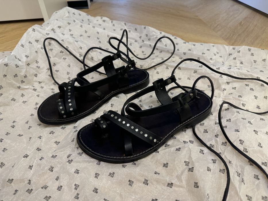 Женские Zadig & Voltaire Сандали Чёрный Кожа 38.5