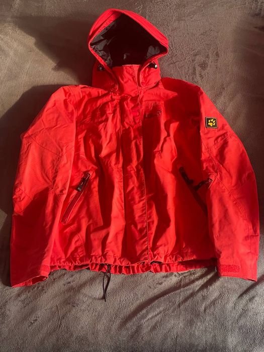 Uomo Jack Wolfskin Giacca a Vento Rossa 36