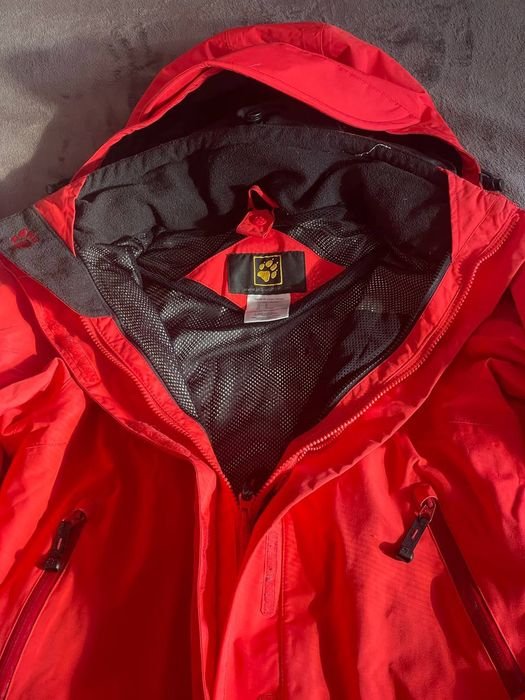 Uomo Jack Wolfskin Giacca a Vento Rossa 36