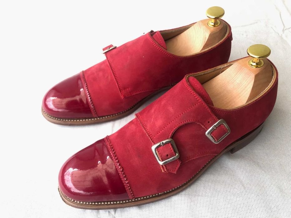 Мужской Grenson Дерби Красный Замша 39