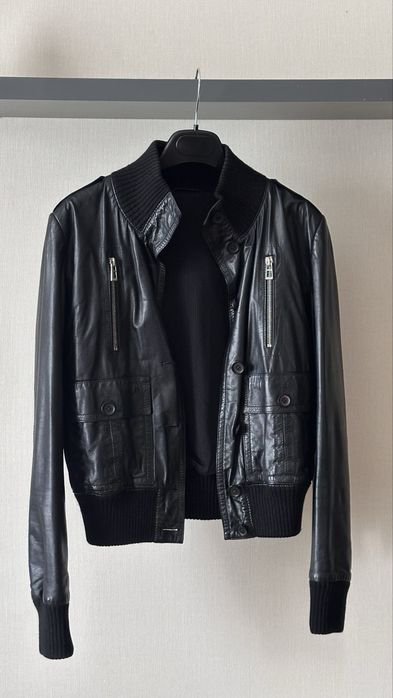 Damen Replay Jacke Schwarz Leder 36