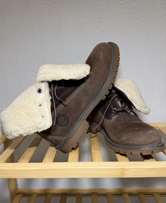 Men Timberland Boots Brown Nubuck