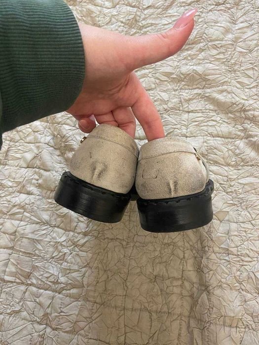 Женские Floris van Bommel Лоферы Серый Нубук 38