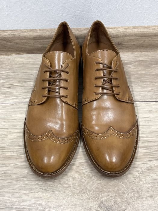 Herren Navyboot Absätze Braun Leder 41