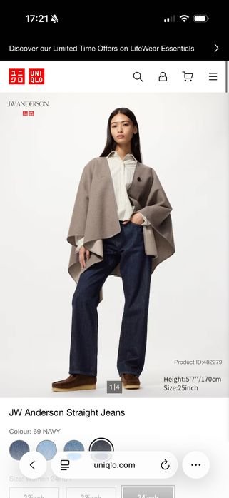 Women JW Anderson Jeans 32x31