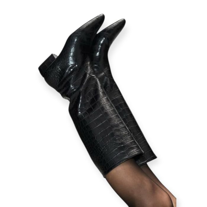 Damen Claudie Pierlot Stiefel Schwarz Leder 39