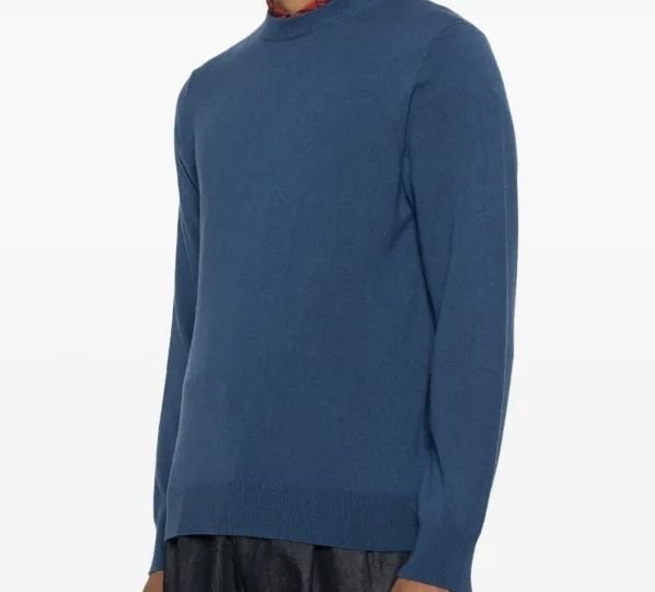 Uomo Uniqlo Maglione Beige Cashmere L
