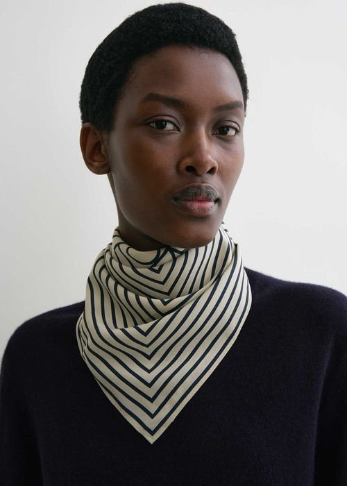 Unisexe Toteme Écharpe Crème Soie