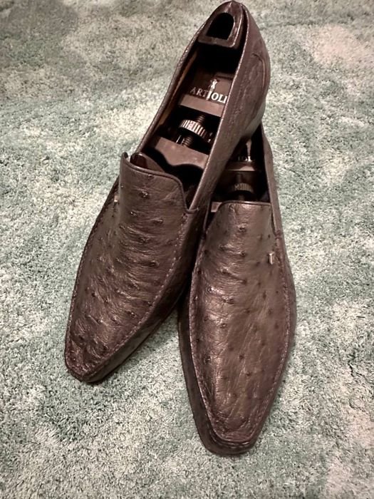 Herren Artioli Slipper Braun 48