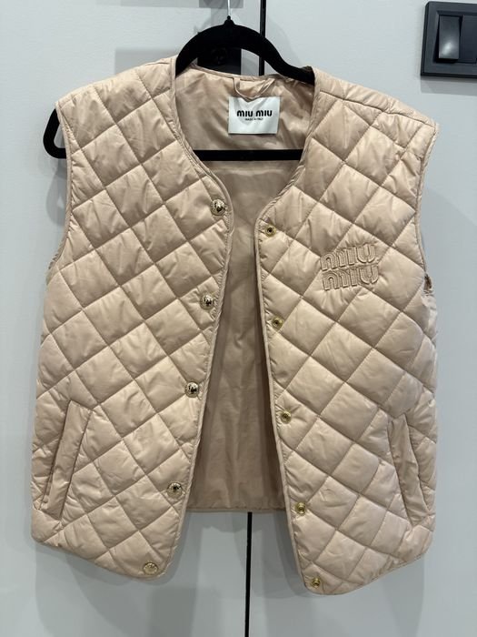 Damen Miu Miu Weste Beige L