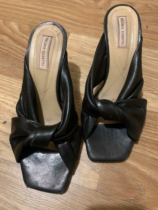 Женские Helena Soretti Мюли Чёрные Кожа 39