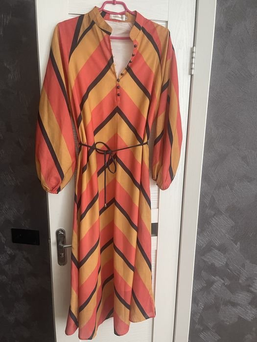 Женское Zimmermann Платье Мультиколор