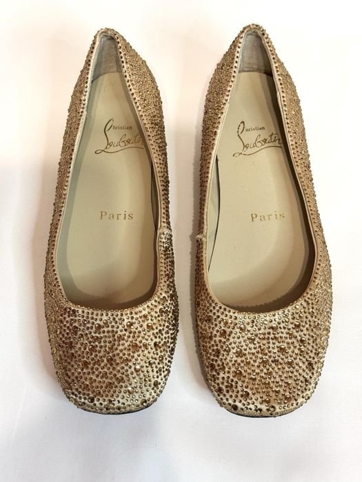 Femme Christian Louboutin Talons Or Cuir 40