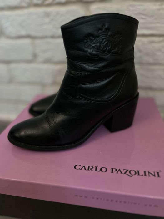 Homme Carlo Pazolini Bottes Noires Cuir 37