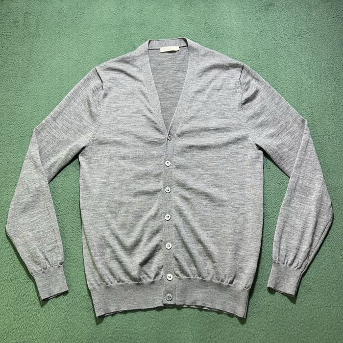 Мужской Suitsupply Кардиган Серый Мериносовая