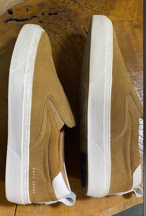 Homme Pepe Jeans Mocassins Marron Suède 42