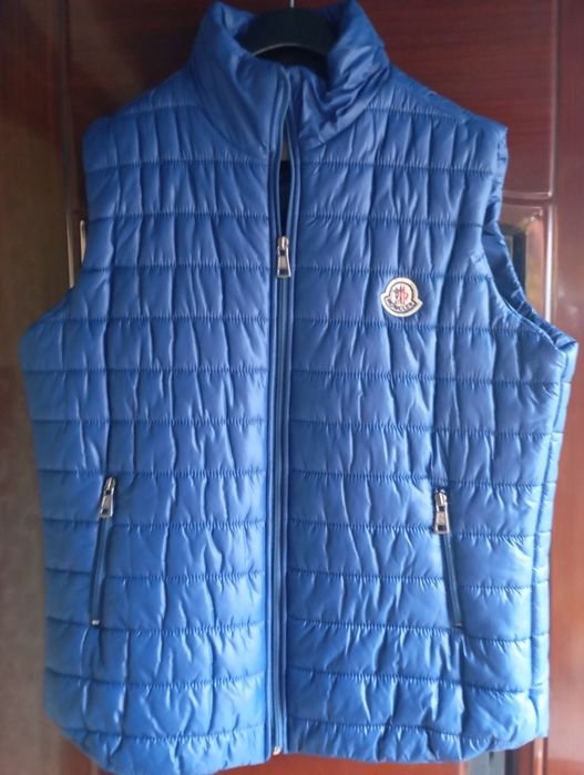 Мужской Moncler Жилет Тёмно-синий 50-52