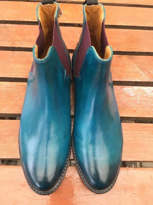 Femme Bottes Bleu Marine Cuir 36