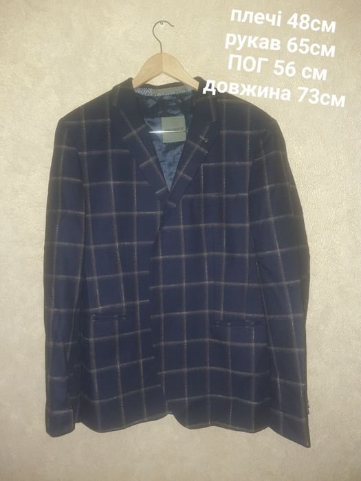 Мужской Benvenuto Пиджак Тёмно-синий 46