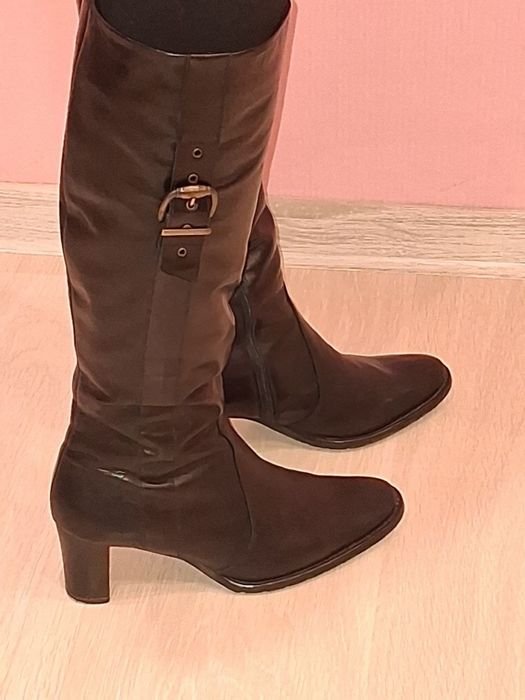 Женские Peter Kaiser Сапоги Чёрные Кожа 37