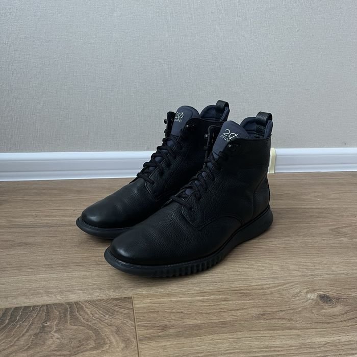 Мужские Cole Haan Ботинки Чёрные Кожа 42