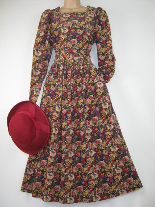 Женский Laura Ashley Платье Разноцветный Лен 38