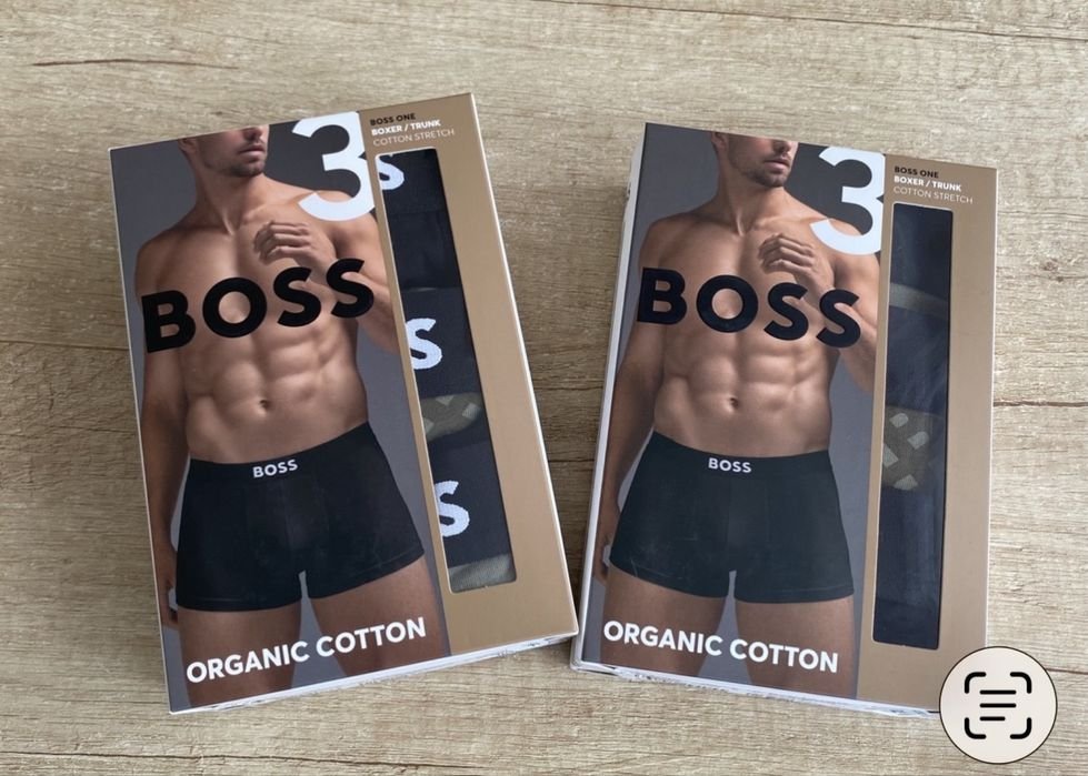 Herren Hugo Boss Boxers Schwarz Baumwolle 40