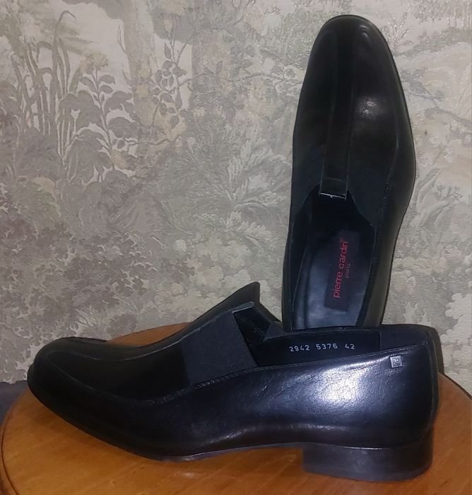 Uomo Pierre Cardin Tacchi Nero Pelle 42
