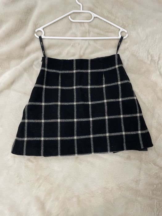 Damen Hobbs Rock Schwarz Wolle S