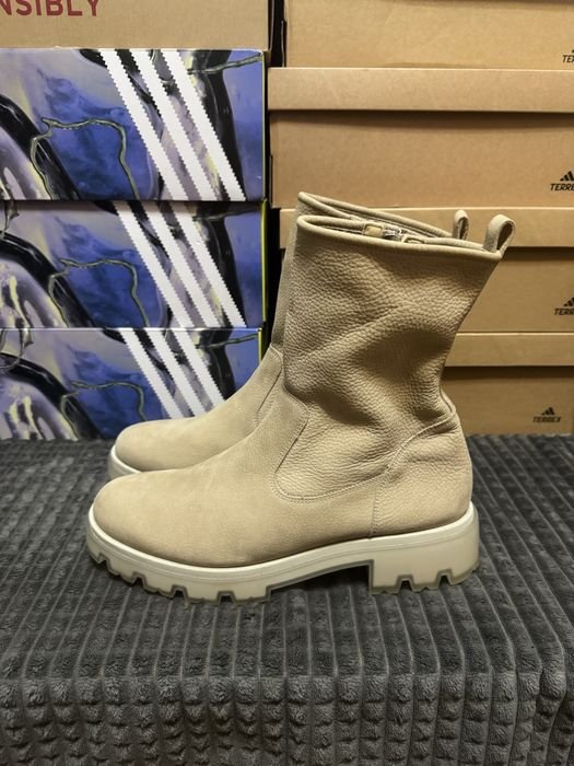 Женские Paul Green Ботинки Бежевые Кожа 40