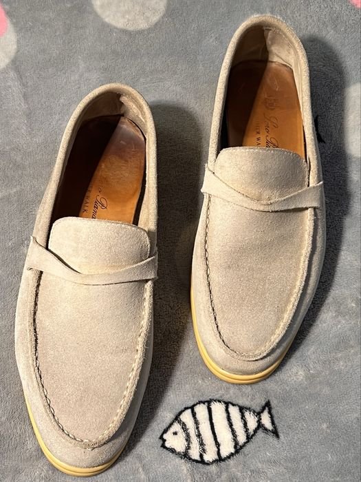 Женские Loro Piana Лоферы Бежевые Замша 41.5