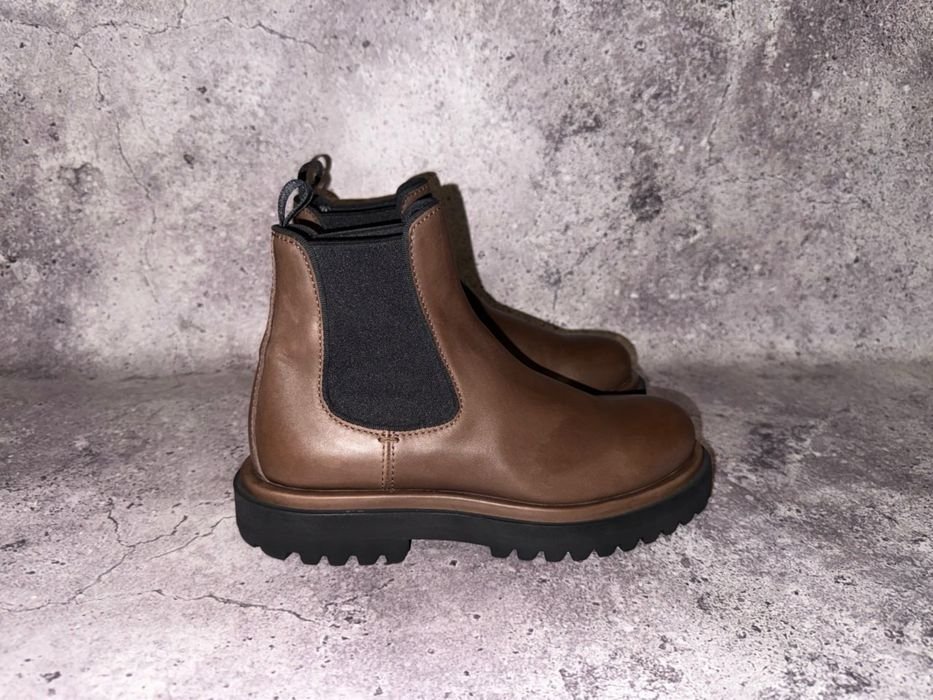 Damen Officine Creative Stiefel Braun Leder 38