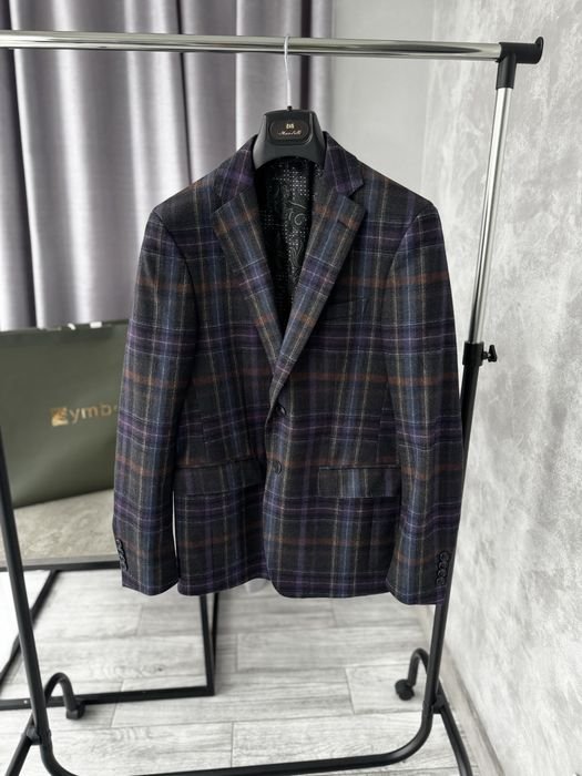 Men Etro Blazer Multicolor Wool 36