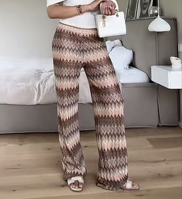 Женские Missoni Штаны Коричнево-Золотистые S