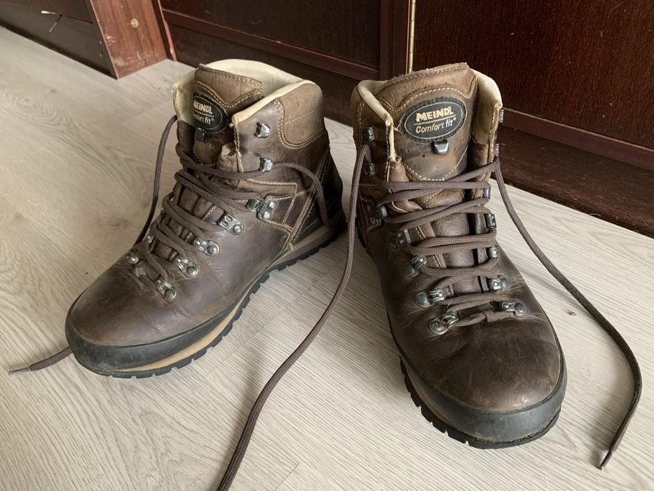 Men Meindl Boots Brown Leather 42.5