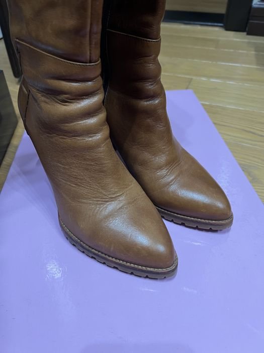 Женские Carlo Pazolini Чоботи Коричневый Кожа