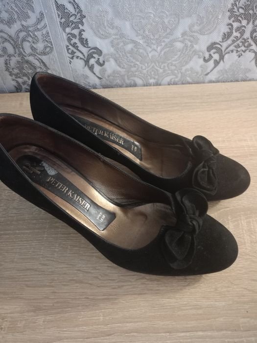 Женские Туфли Чёрные Замша 39.5